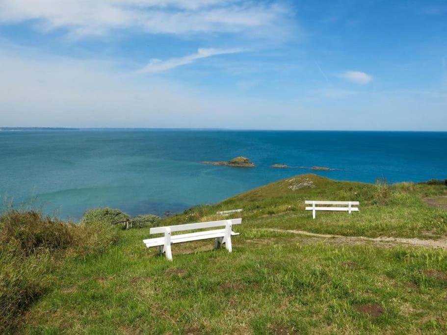 Appart Vue Mer-Au Pied Du Chemin De Randonnee " Bassan" 플랑구에누알 외부 사진